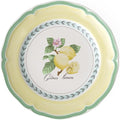 Villeroy &amp Boch French Garden Valance Lemon Salad Plate Premium Vitrified Porcelain - Made in Germany - Dishwasher and Microwave Safe - 8.25 inches - Sold Individually
