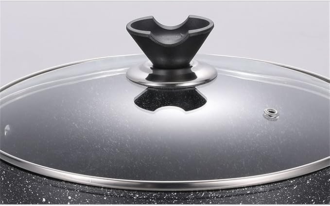 Cookware Set Black Pan with Lid Cutlery Collection Cookware Cutlery Cookware Nonstick Kitchen Supplies