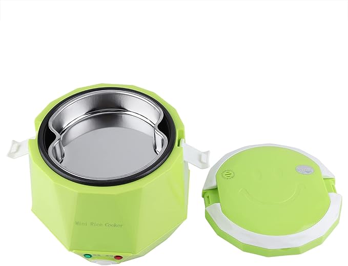 1.6 Liter Truck Rice Cooker Portable Food Steamer Portable Rice Cooker 24V 140W Electric Food Steamer Hot Rice Anytime For Truckers (green)