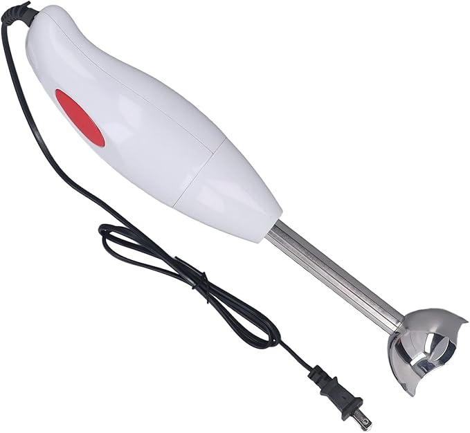 Handheld Blender Powerful Stick Mixer with Easy to Remove Cutter Head for Soup Smoothie Puree Baby Food Meat Grinding Seasoning Stirring ABS and Stainless Steel