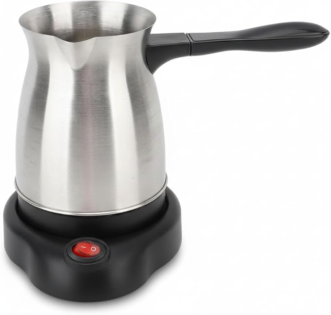 HANYAUKU Turkish Coffee Maker 600ML Electric Turkish Coffee Maker Multifunctional Large Capacity Brewing Pot 110V