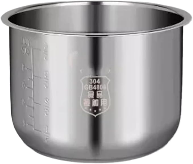 Rice Cooker 304 Stainless Steel Inner Pot 3L4L5Lcompatible For Midea Thickened FS3010/70 Inner Pot(5L 23.5X14)