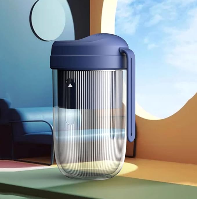 Portable Blender Travel Blender 300ml Mini Blender Personal Mixer Fruit Rechargeable with USB (Color : Blue)