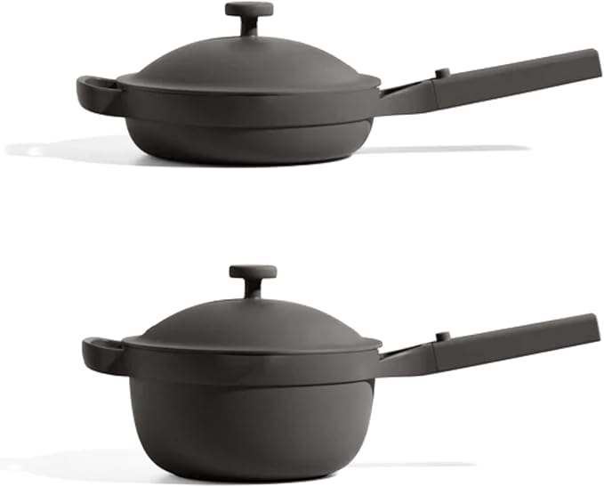 Our Place Mini Home Cook Duo - 8.5 Always Pan &amp Small Perfect Pot Bundle | Multi-Functional Cookware Set Replaces 18 Pieces | Char
