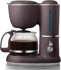 600ML Mini American Coffee Machine Fully Automatic Drip Coffee Maker Bubble Tea Maker for Household And Office 220V(Brown 220V)