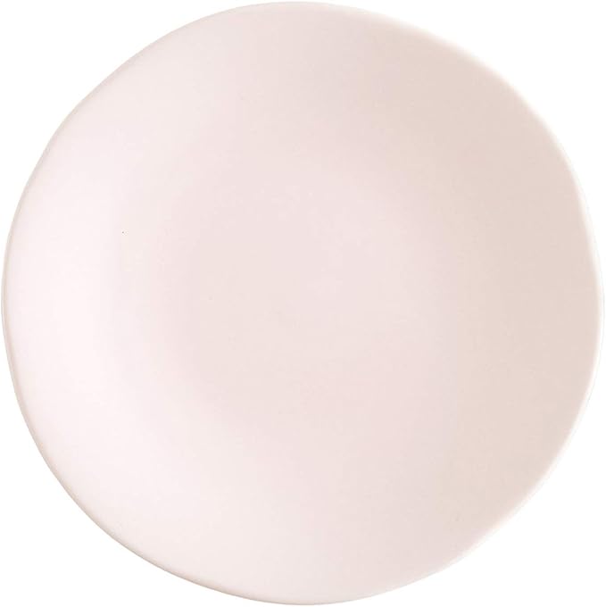 Fortessa Vitraluxe Dinnerware Heirloom Matte Finish Bread &amp Butter Plate 6.25-Inch Blush Set of 4