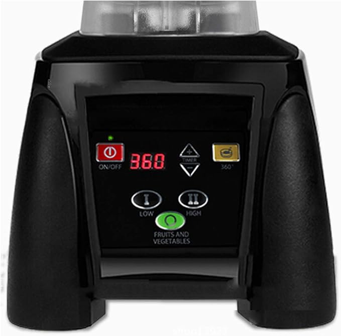 Huanyu Countertop Blender 68 oz 2200W with Speed Control Timer for Fruit Smoothie Ice Soy Milk Hot Soups Frozen Desserts Crush Mix Home Commercial G1100 2L (110V Black)