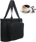 Coffee Maker Travel Bag – Portable Organizer Tote with Handles 11.78x9.5x4.8inches Single Serve Portable Storage Bag for Home Workplace Outdoor Camping Road Trip Hotel and Vacation