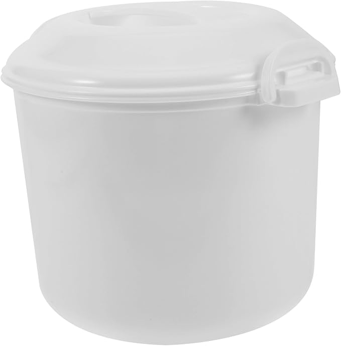 PRETYZOOM Microwave Rice Cooker with Lid and Steaming Tray Large Capacity Multi Function Rice Cooker and Steamer for Family Meals Convenient Microwave Oven Cooking Container