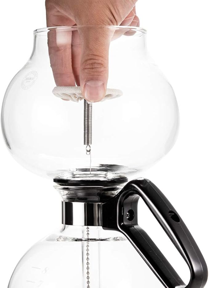 Yama Glass 8-Cup Stovetop Siphon Coffee Maker 24 Oz Vacuum Brew Heat-Resistant Borosilicate Glass