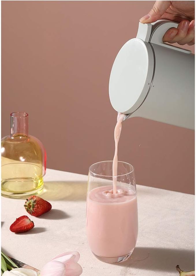 Soymilk Machine Boiled Water Automatic Mini Electric Heating SOYA-Bean Milk Juicer Stir Rice Paste Maker Filter-Free 350ml(D)