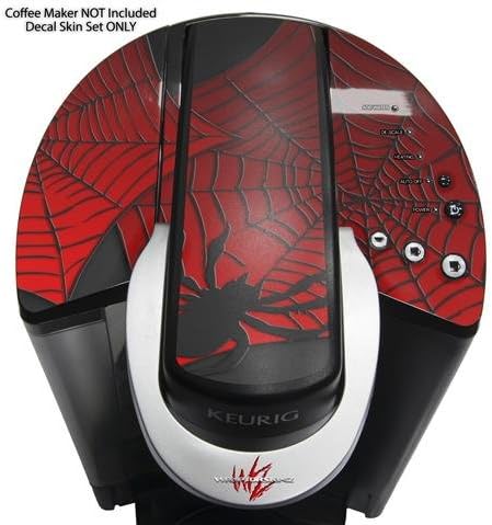 Decal Style Vinyl Skin compatible with Keurig K40 Elite Coffee Makers Spider Web (COFFEE MAKER NOT INCLUDED)