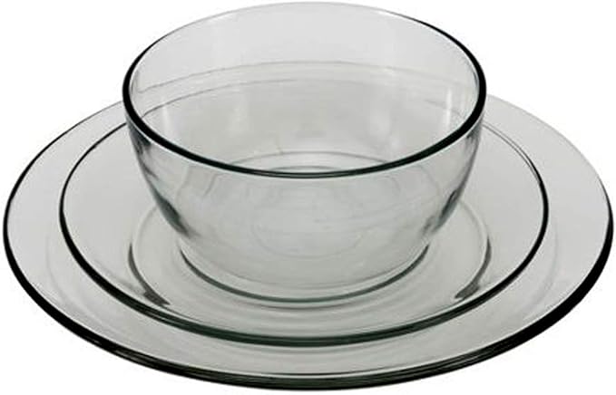 Anchor Hocking 12-Piece Presence Dinnerware Set Clear