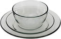 Anchor Hocking 12-Piece Presence Dinnerware Set Clear