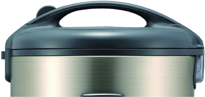 Tiger JNP-S10U 5.5 Cup Capacity White Rice Cooker with Non-Stick Inner Pot Spatula and Measuring Cup Keep Warm Upto 12 hours (Stainless Steel Gray)