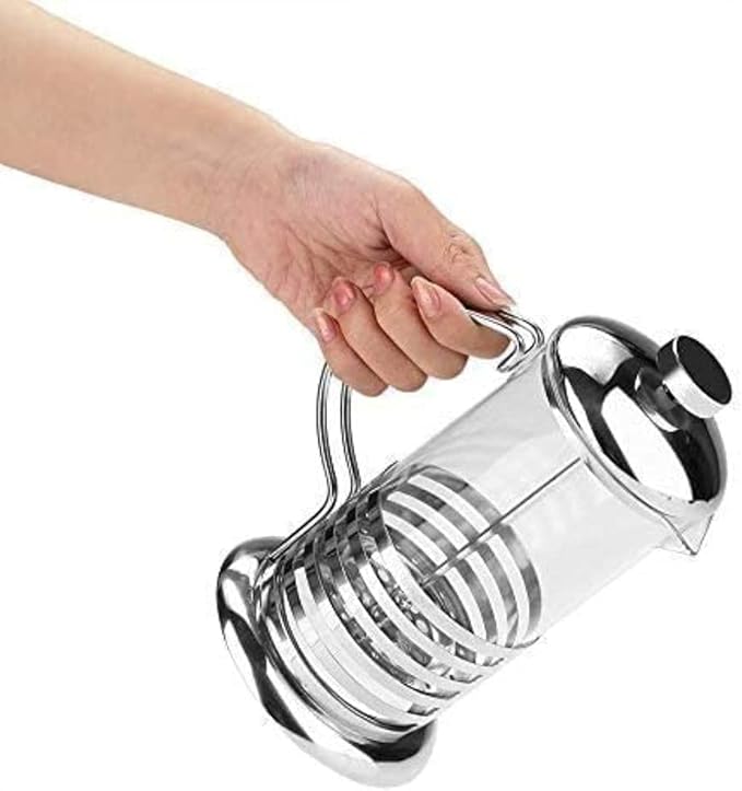 Press Coffee Maker Coffee Press CaffettiereCoffee Maker Coffee &amp Tea Maker Maker Thickened Borosilicate Glass Coffee Press Rust-Free and Dishwasher SafeCoffee Glass For Tea Coffee Travel