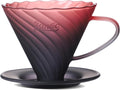 Bincoo Coffee Dripper V01Resuable Pour Over Coffee Maker With Handle-Single Coffee Filter Cone Drip Holder Slow Brewing Accessories for Home Cafe Restaurants (Blackberries)