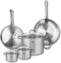 ELO 9509950 Cookware Set 5 Pieces 2 Frying Pans 28 and 32 cm and 3 Saucepans 14 16 and 26 cm Elo Profi Citrine Stainless Steel Induction