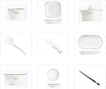 Dinnerware Set/Household Nordic Japanese-Style Simple Ceramic Dishes Dishes Dishes Tableware Tableware Set