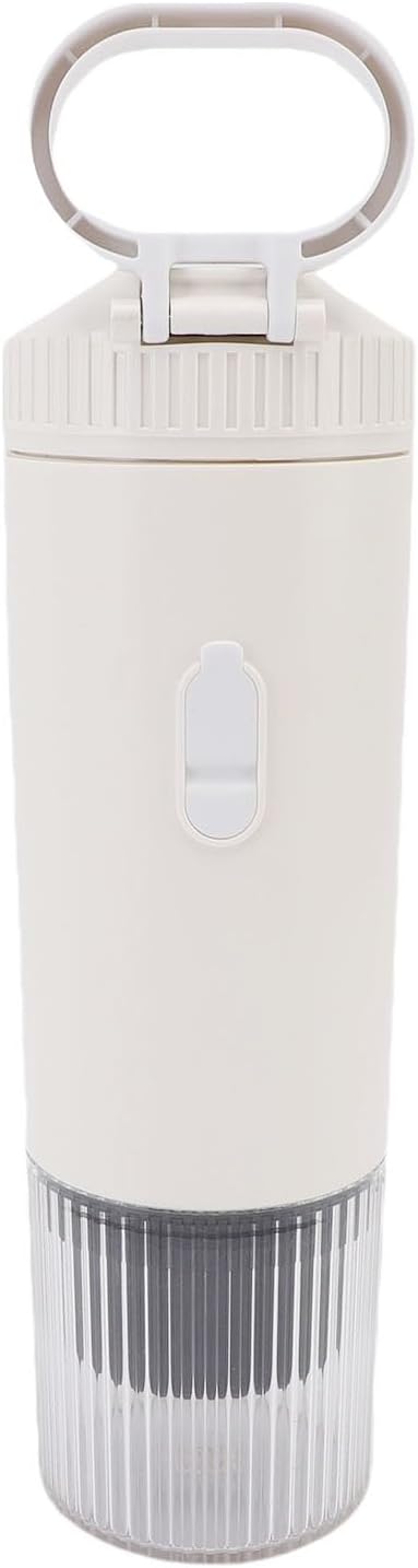 Portable Smart Temperature Control 100W 21Bar Capsule Coffee Maker for Car Camping (White)