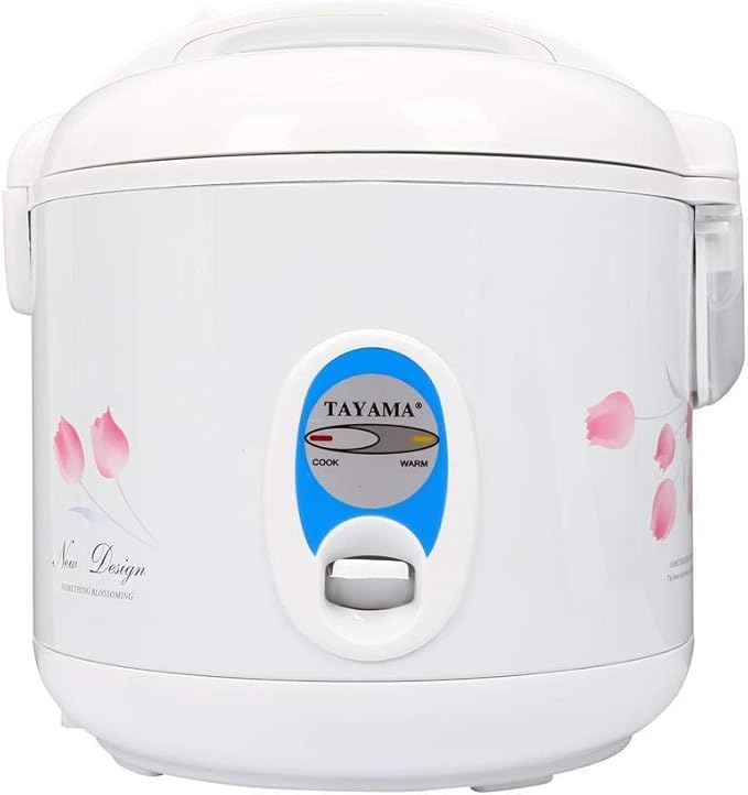 TRC-04 Cool Touch 5-Cup Rice Cooker and Warmer with Steam Basket White