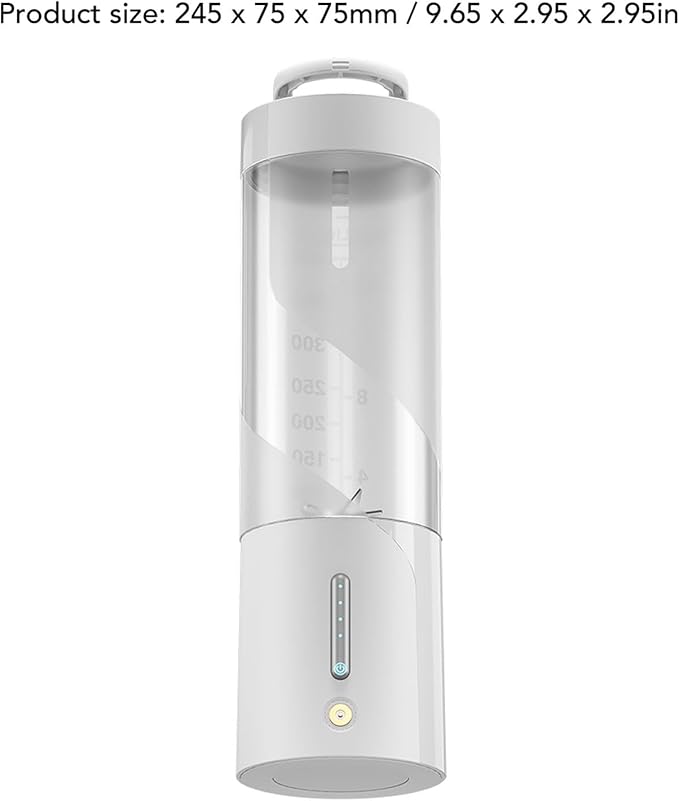 Portable Blender 15W High Power with Magnetic Charging 450ml Personal Smoothie Maker 20000rpm (White)