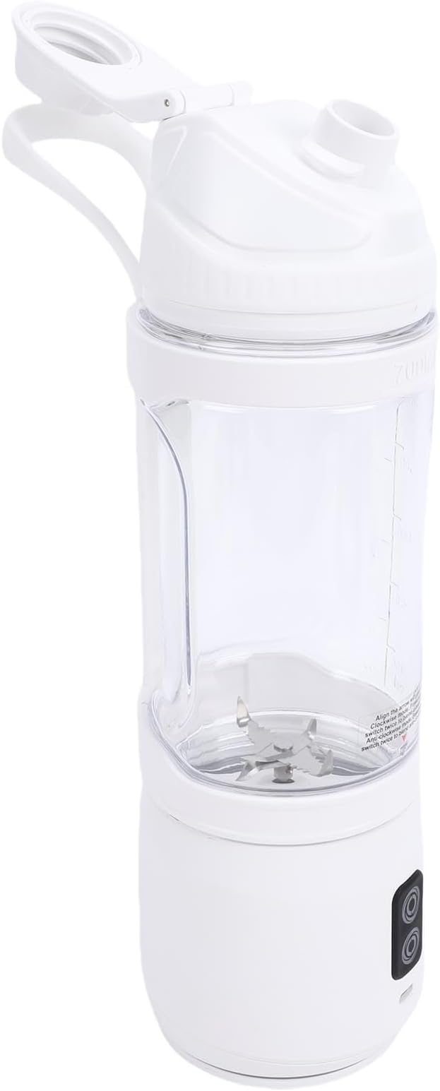 Asixxsix Portable Blender 240W Cordless USB C Rechargeable 24oz Personal Blender Small Smoothie with Intelligent LED Display Base for Shakes Smoothies Frozen Blending (700ml)