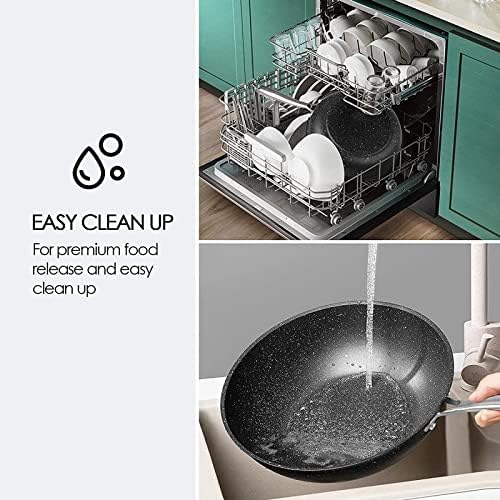 Cookware 13pcs Cookware Set Non-stick Pan Frying Pan 13pcs Set Including 2 Pans 3 Soup Pots 3 Lids and 5 Dishes