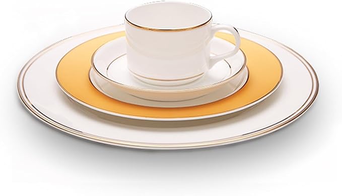 European Style Dinnerware Set Service for 6 Bone China Dinnerware Sets Unbreakable Porcelain Dinner Sets Coffee Cup and Saucer Tableware Set Steak Dinner Plates Dish Set sets-003