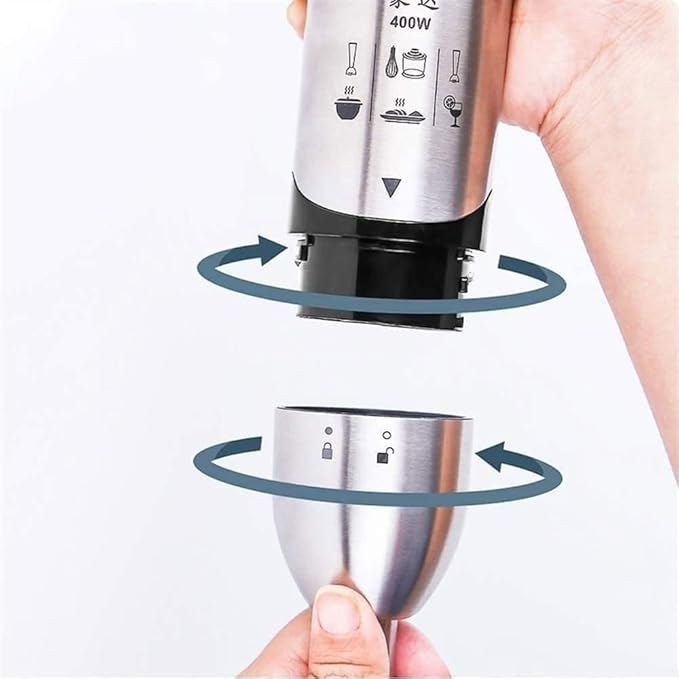TOEWOE 5-in-1 Immersion Hand Blender Handheld Stick Blender with 304 Stainless Steel Blades Chopper Beaker Grinding Machine Perfect for Smoothie Baby Food Sauces Puree Soup