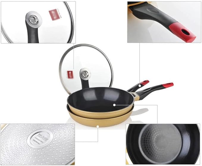 Ceramic Non-Stick Cookware Set Pot SILS Fume- Cookware Set Combination Kitchen Cooking Pot SILS