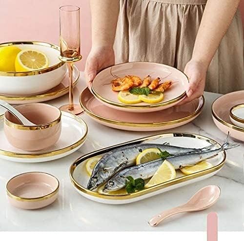 Dinner Set for Luxury Restaurant and Home Dinnerware Set China Dinner Set Ceramics Phnom Penh Plates and Bowls Sets for RestaurantPurple-2 People