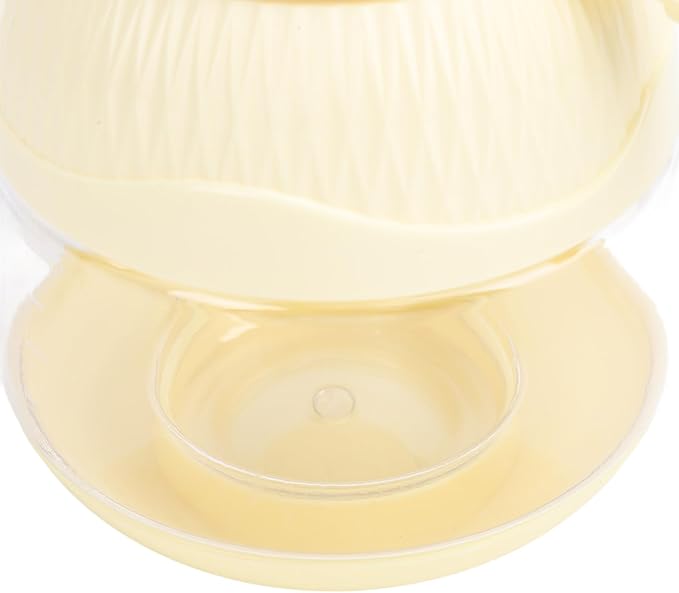 Portable Juicer Cup Cordless Multifunctional Electric Blender High Speed Motor 600ml Capacity for Home School Office Plastic Material (Light Yellow)