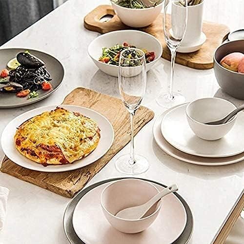 Dinnerware Sets - Luxury Gift Dishes Service Set 12 Pieces-Ceramics Dinnerware Set for 3 Modern Dinnerware Set Include Plates Bowl Set for Home Fruit Salad Snack