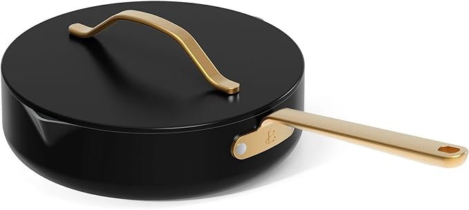 12-Piece Ceramic Non-Stick Cookware Set | Pots and Pans with Strainer Lids &amp Pour Spouts | Induction &amp Oven Safe to 500°F | PFOA-Free Stay-Cool Handles