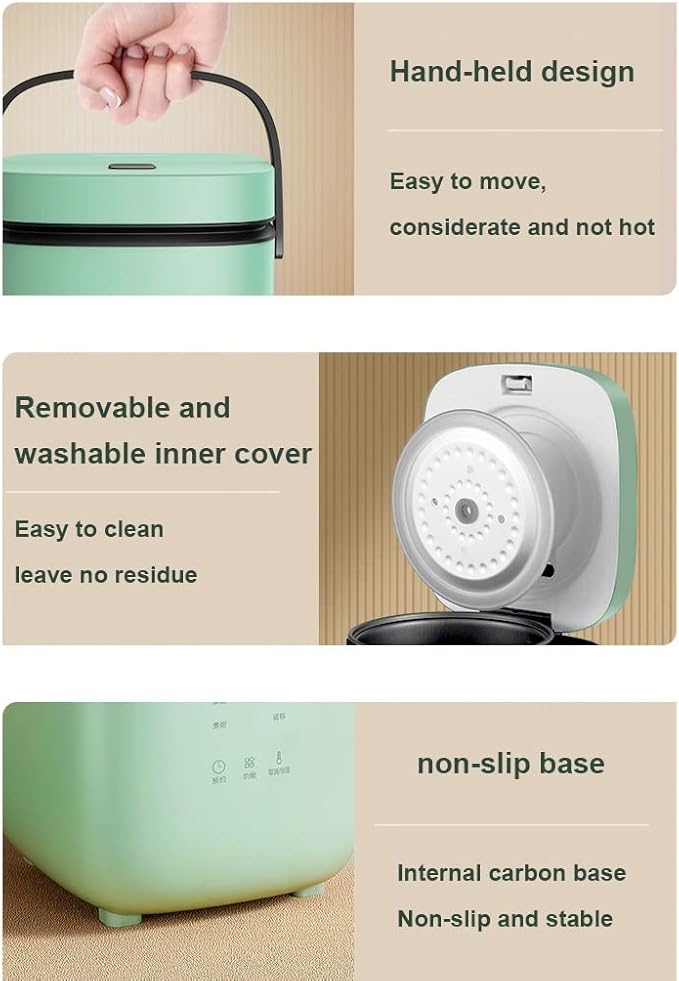 1.2L Rice Cooker Cooking Pot Electric Soup Porridge Machine Food Steamer Heating Box