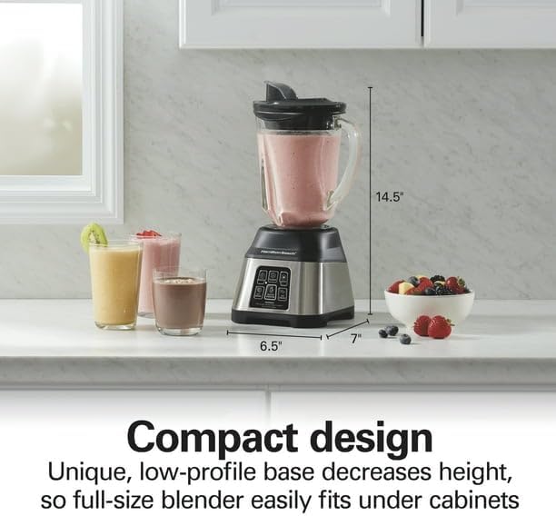 Smoothie Smart Blender 48 oz. Glass Jar 56202 ULTRA-SMOOTH RESULTS WITH PATENTED WAVE~ACTION