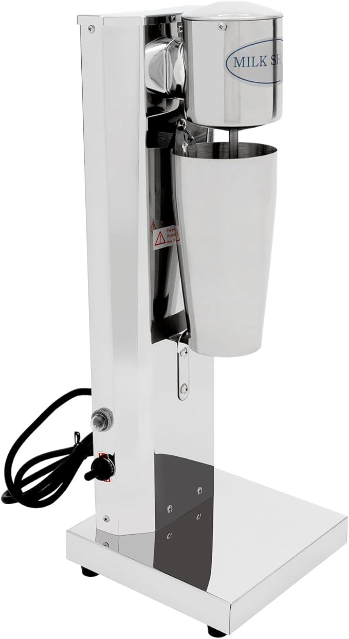 Electric Drink Mixer with Mixing Cup 180W Commercial Milkshake Machine 650ml Single-head Milkshake Maker 2 Speeds Mixer Blender for Commercial and Home