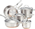 Anolon Nouvelle Stainless Steel Cookware Pots and Pans Set 10 Piece