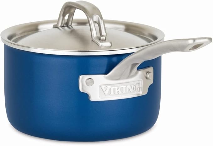 Viking Culinary Multi-Ply Color 2-Ply Cookware Set 11 piece Includes Stainless Steel Lids Dishwasher Oven Safe Works on All Cooktops including Induction