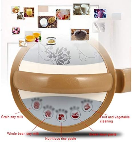 Soymilk Machine Household Soyabean Milk Maker Stainless Steel Filter-Free Heating Soy Beans Milk Juicer Grain Grinding(E)