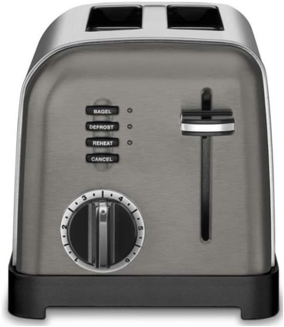 Cuisinart CPT-160BKS 2-Slice Metal Classic Toaster Stainless Steel/Black