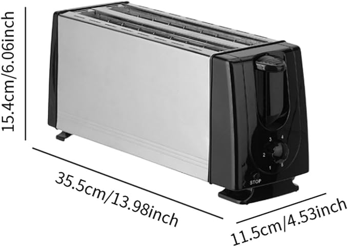 Bread Toaster Bread Maker US Plug 4 Slices Double Sided Heating Breakfast Machine Waffle Maker for Cooking Baking