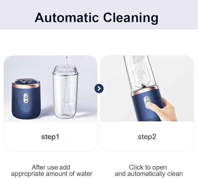 Portable Blender Wireless Personal Size Blender with 6 Sharp Blades Mini Fruit Juice Blender for Shakes and Smoothies