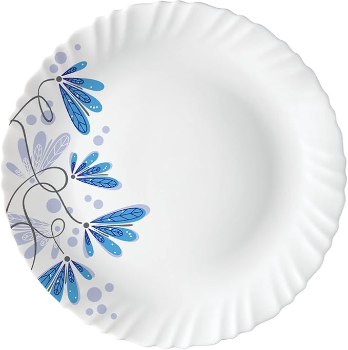 Borosil Gourmet Dinnerware Set For 6 35 Pieces White Dinner Plates and Bowls Sets Chip Resistant Tempered Opal Glass Stain Resistant Dishwasher &amp Microwave Safe Dinner Set For Gifting Serves