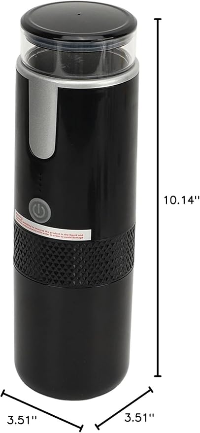 Portable Coffee Maker Cordless Mini USB Rechargeable Machine for Travel Handheld Design with 1200mAh Battery Ideal for Camping and Hiking