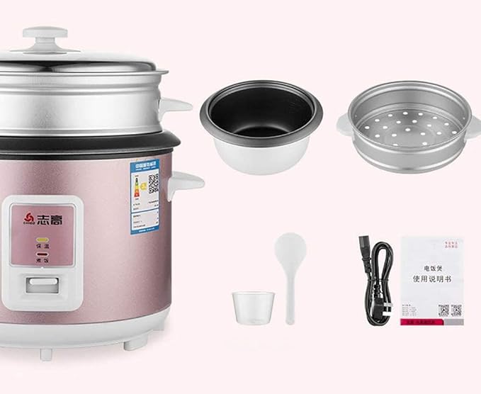 Home Keep Warm Rice Cooker5L Large Capacity Non-stick Pan Aluminum Alloy Linerone-click Cooking (4L) ()