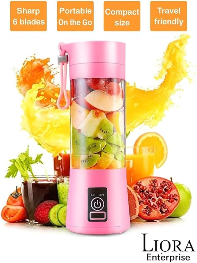 Portable Juicer Blender with 6 Blades 38oml