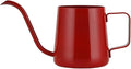 Coffeemaker Pots 350ml Stainless Steel Gooseneck Pour Over Drip Coffee Maker Tea Coffee Cup Pot(Burgundy)