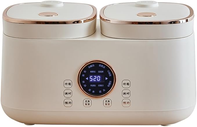 Multifunctional Electric Cooking Pot Professional Electric Rice Cooker Intelligent Touch Screen Precise Dual-Sense Temperature Control &amp 12H Appointment Non-Stick Liner